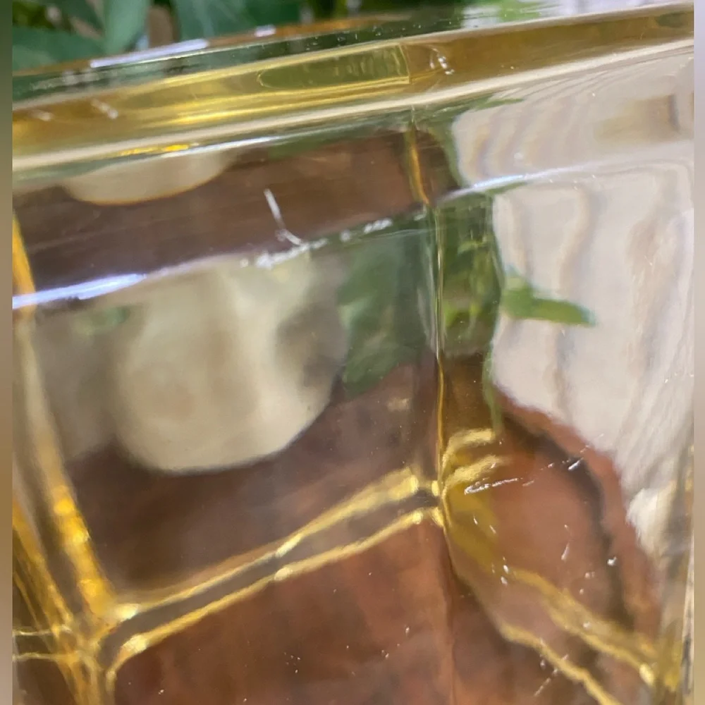 Lucite Modern Yellow Amber Tissue Box Cover Retro